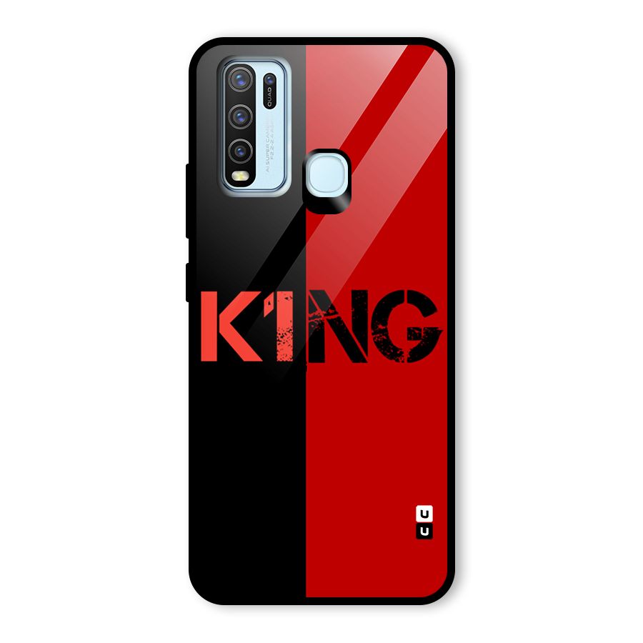 Only King Glass Back Case for Vivo Y30