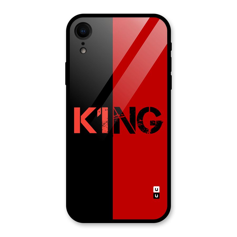 Only King Glass Back Case for iPhone XR