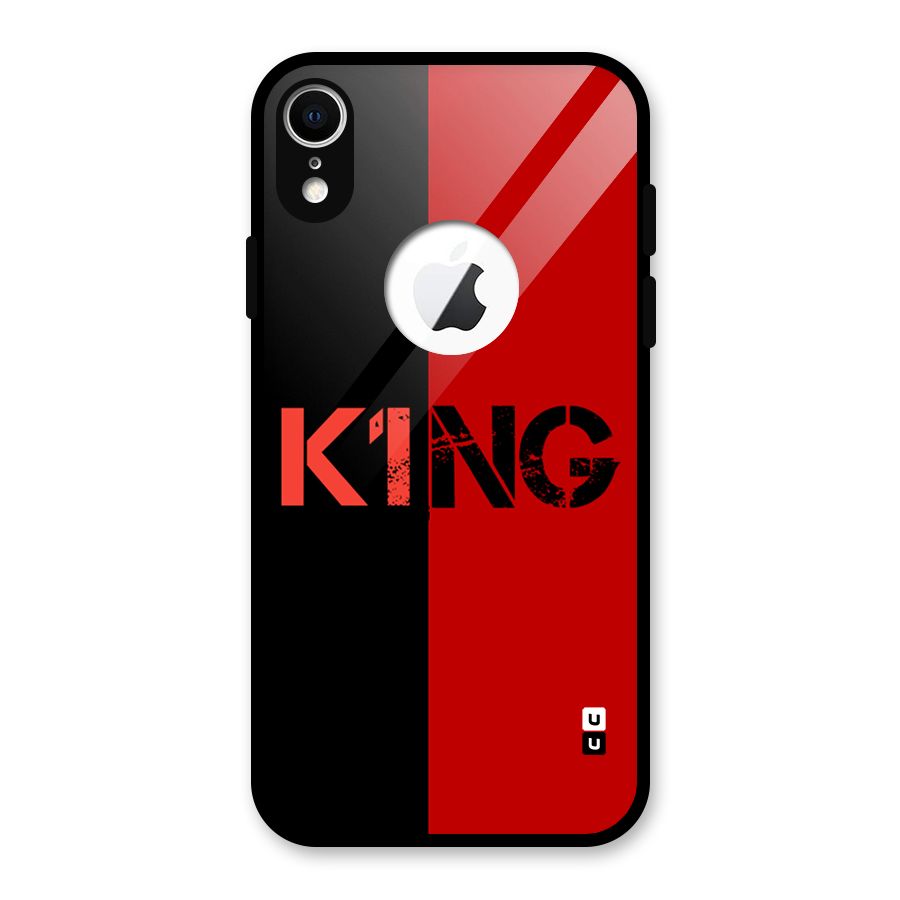 Only King Glass Back Case for iPhone XR Logo Cut