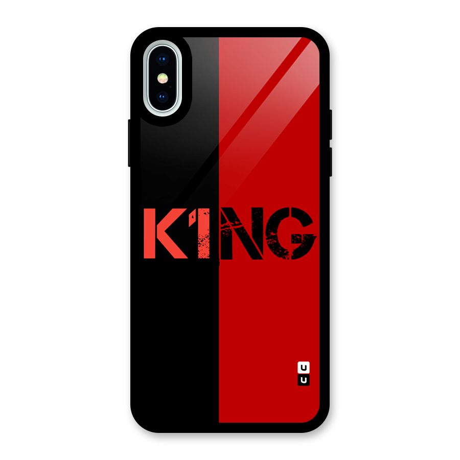Only King Glass Back Case for iPhone XS
