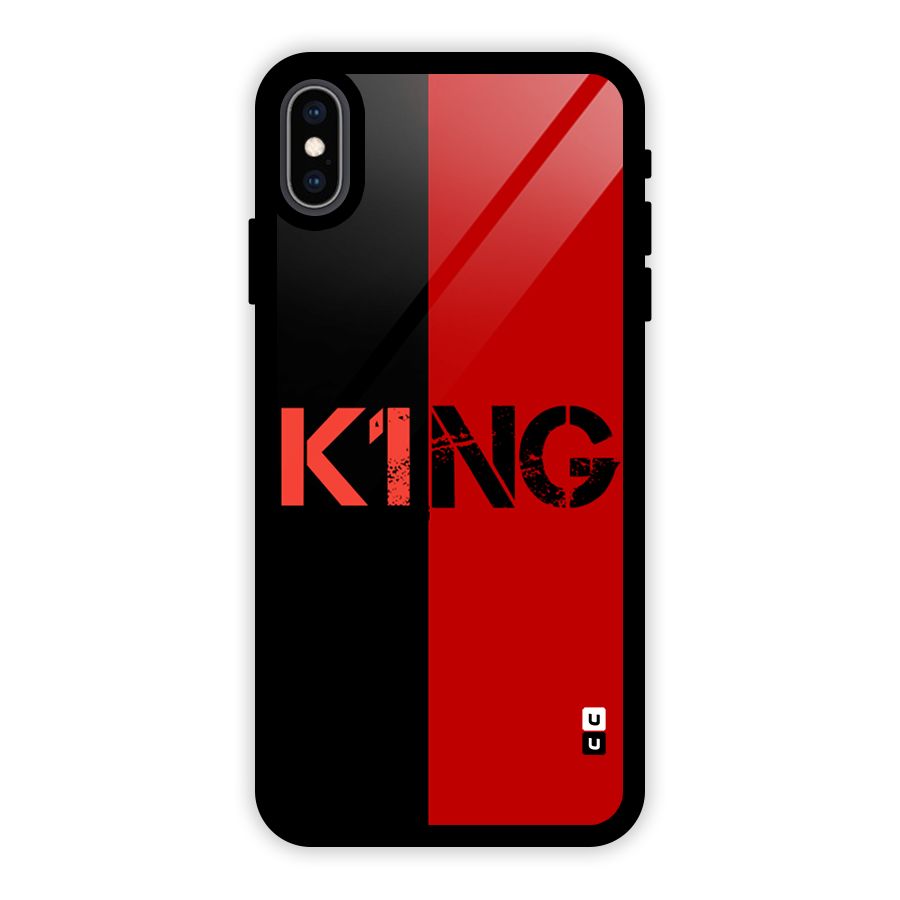 Only King Glass Back Case for iPhone XS Max