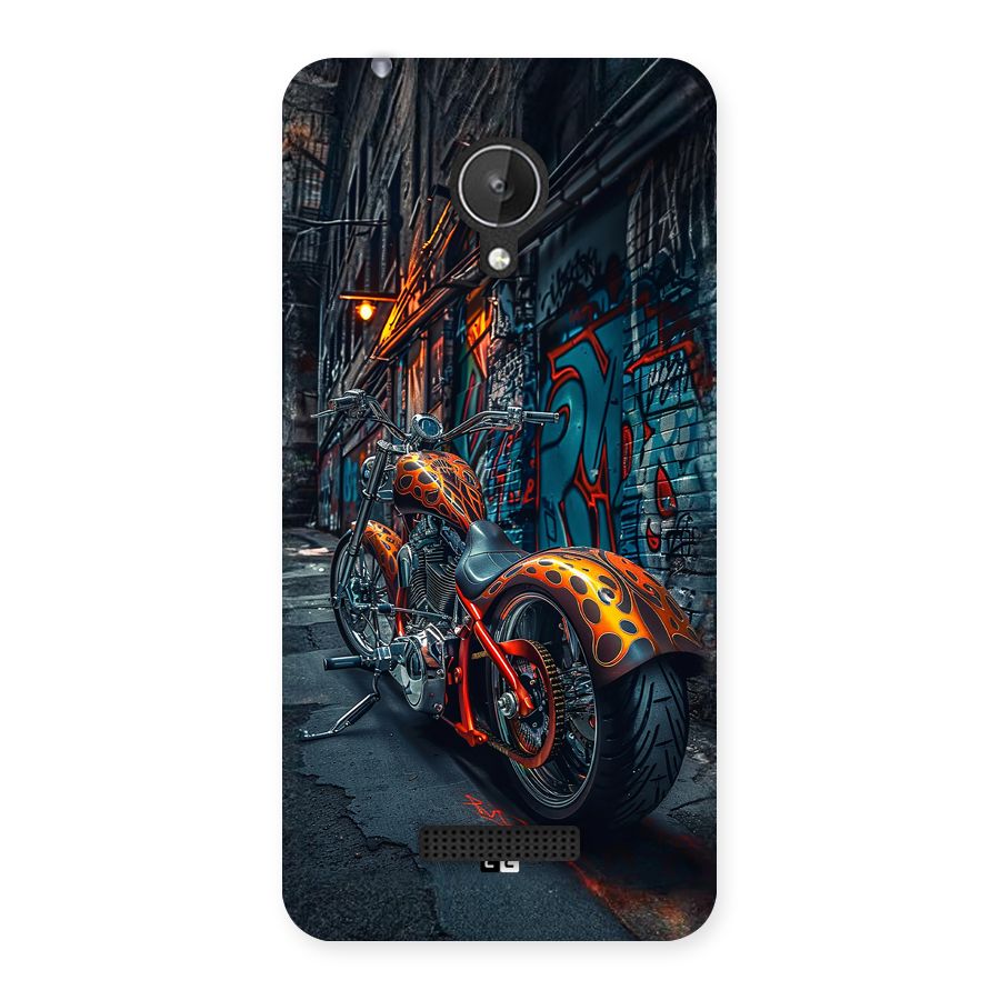 Orange Fatbike Back Case for Canvas Spark Q380