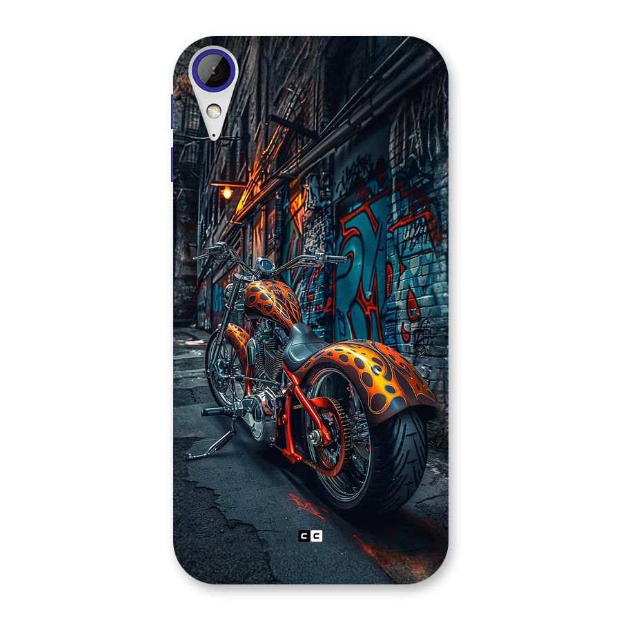Orange Fatbike Back Case for Desire 830