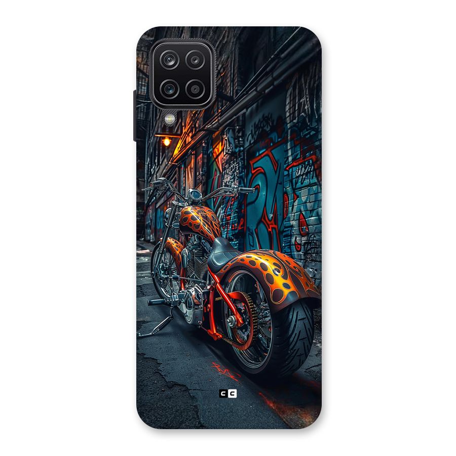 Orange Fatbike Back Case for Galaxy A12