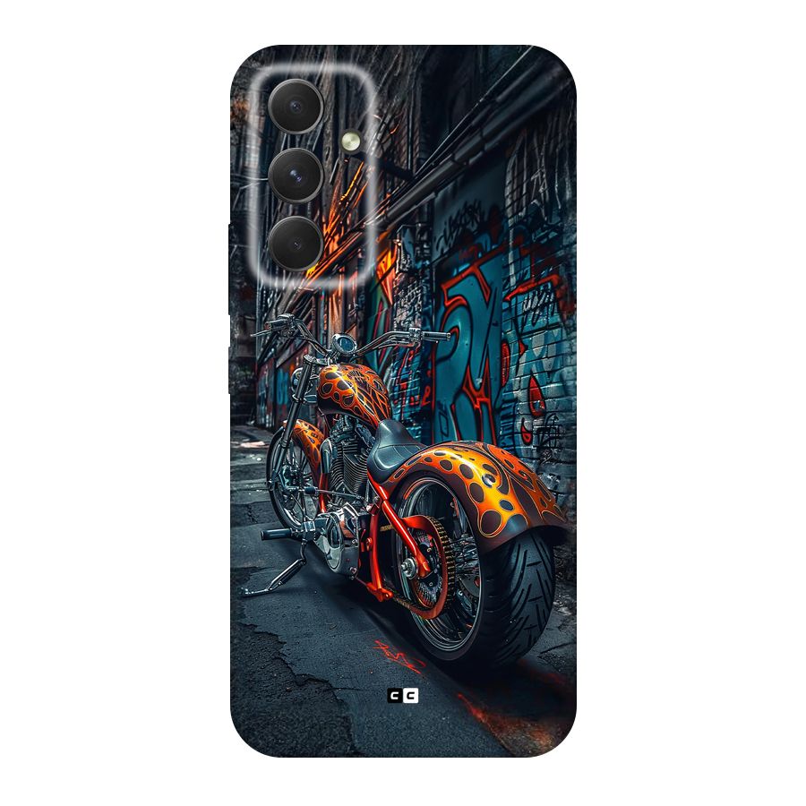 Orange Fatbike Back Case for Galaxy A54