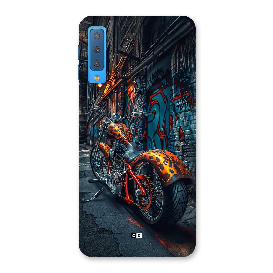 Orange Fatbike Back Case for Galaxy A7 (2018)