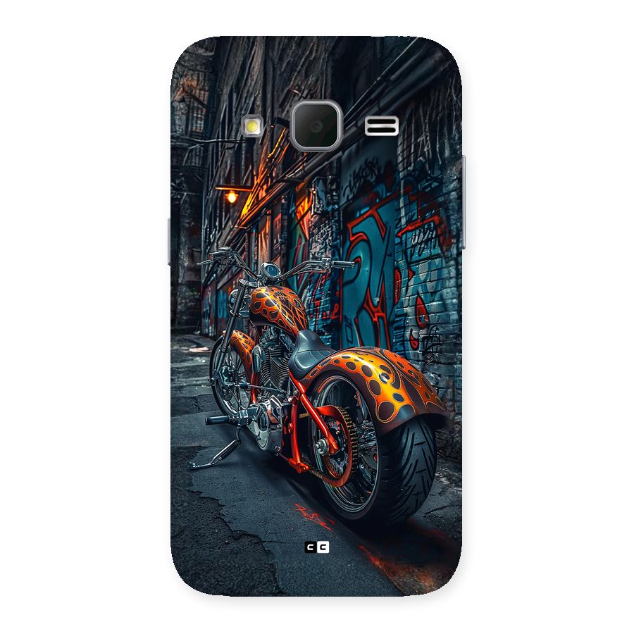 Orange Fatbike Back Case for Galaxy Core Prime