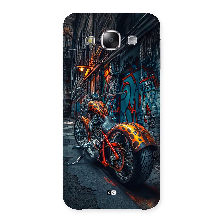 Orange Fatbike Back Case for Galaxy E5