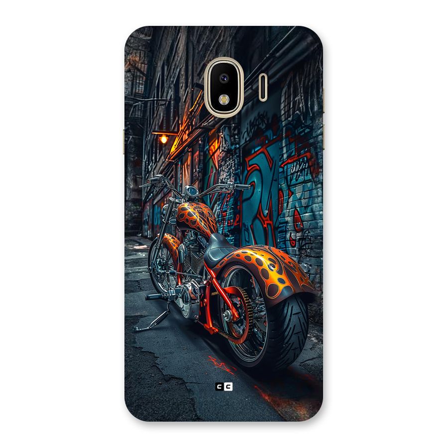 Orange Fatbike Back Case for Galaxy J4