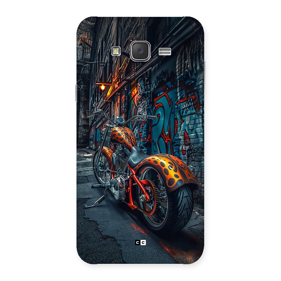 Orange Fatbike Back Case for Galaxy J7