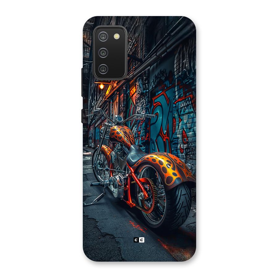 Orange Fatbike Back Case for Galaxy M02s