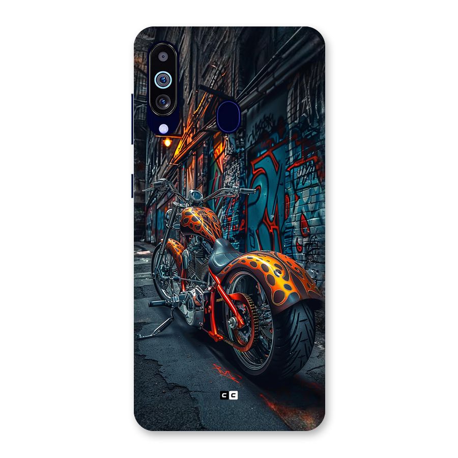 Orange Fatbike Back Case for Galaxy M40