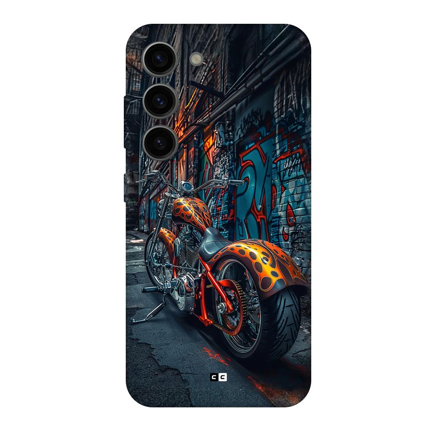 Orange Fatbike Back Case for Galaxy S23