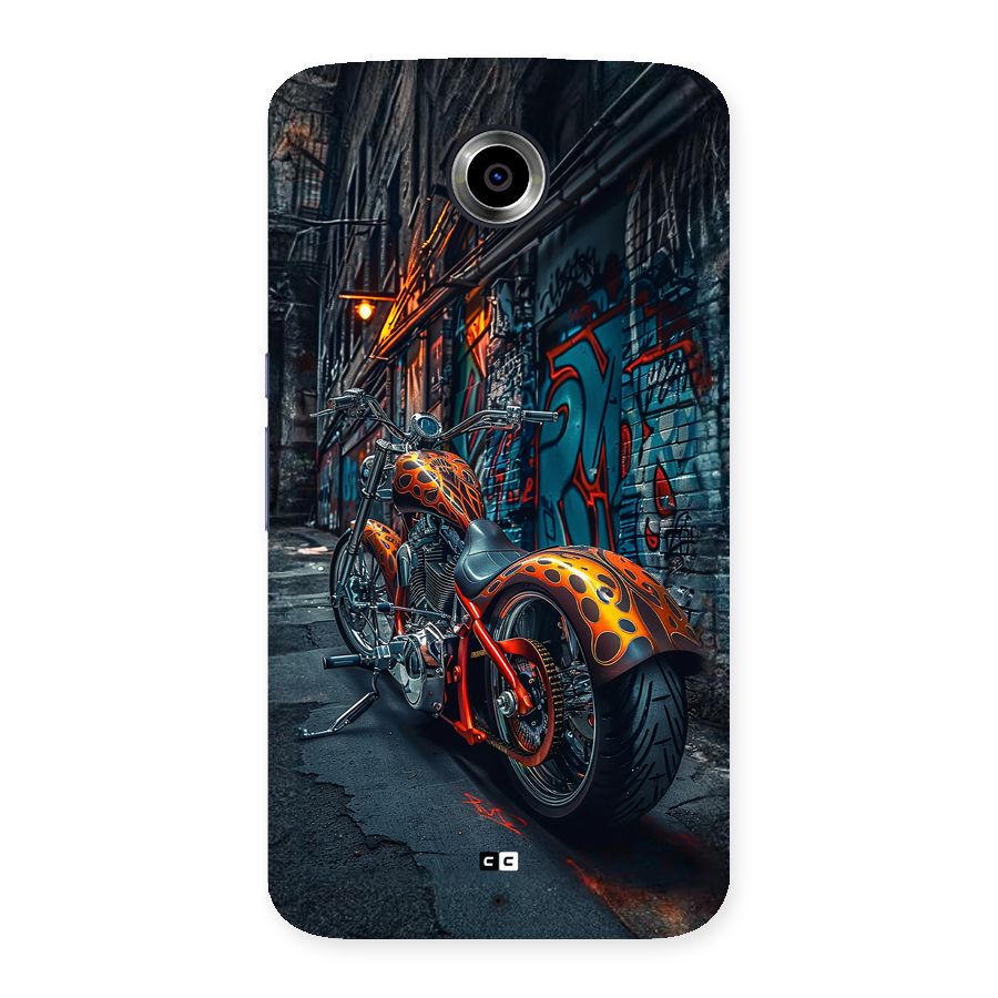 Orange Fatbike Back Case for Google Nexus 6