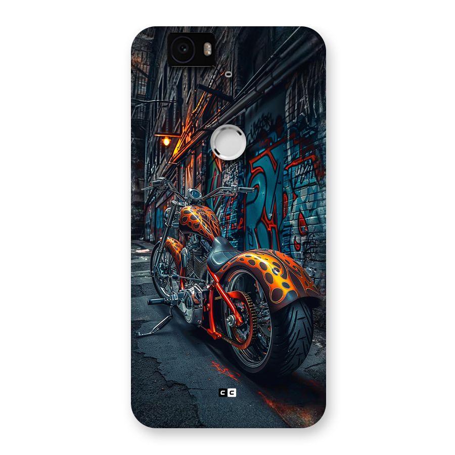 Orange Fatbike Back Case for Google Nexus 6P