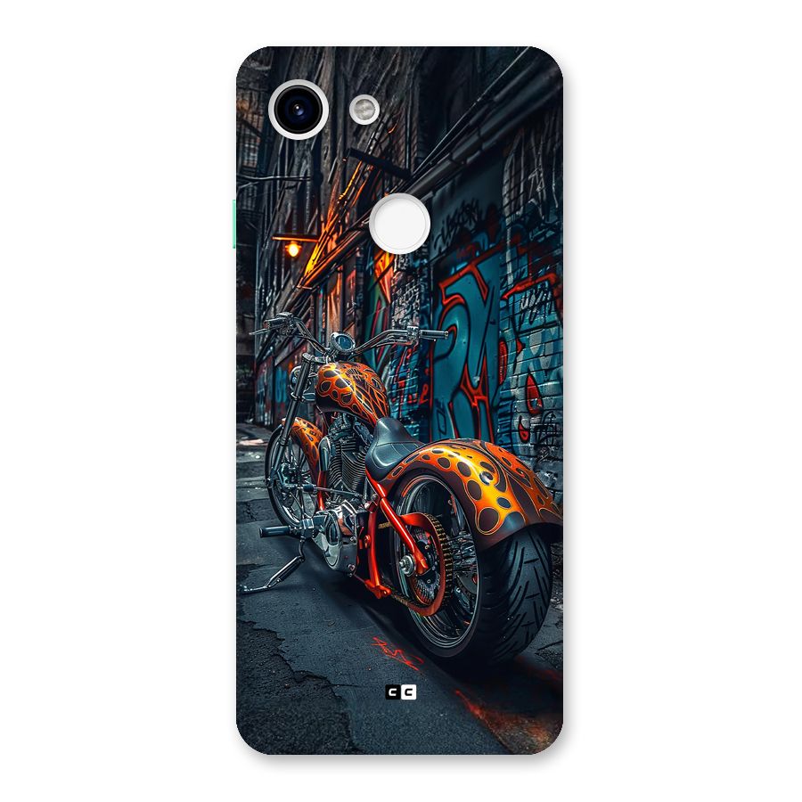 Orange Fatbike Back Case for Google Pixel 3