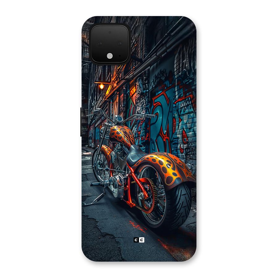 Orange Fatbike Back Case for Google Pixel 4 XL