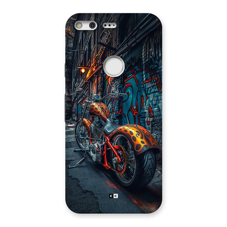 Orange Fatbike Back Case for Google Pixel XL