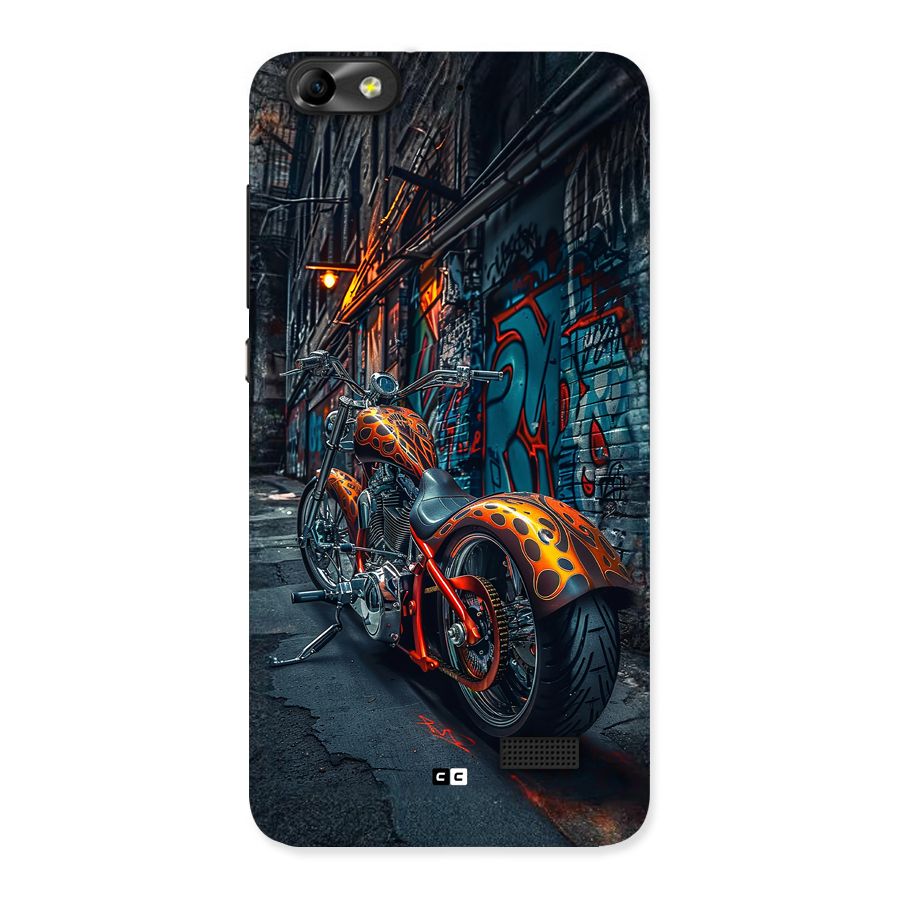Orange Fatbike Back Case for Honor 4C