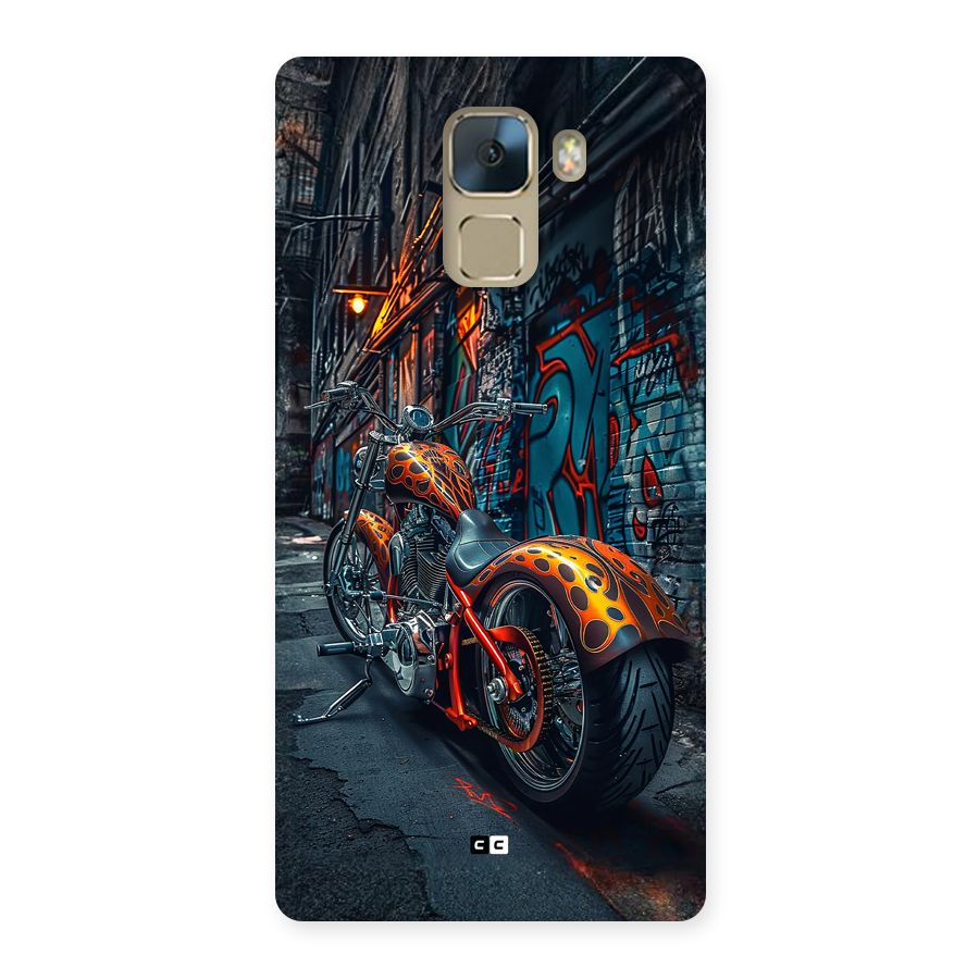 Orange Fatbike Back Case for Honor 7