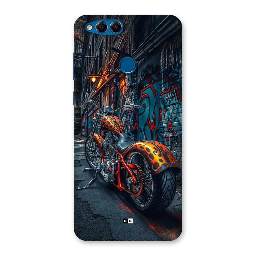 Orange Fatbike Back Case for Honor 7X
