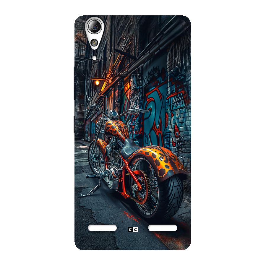 Orange Fatbike Back Case for Lenovo A6000
