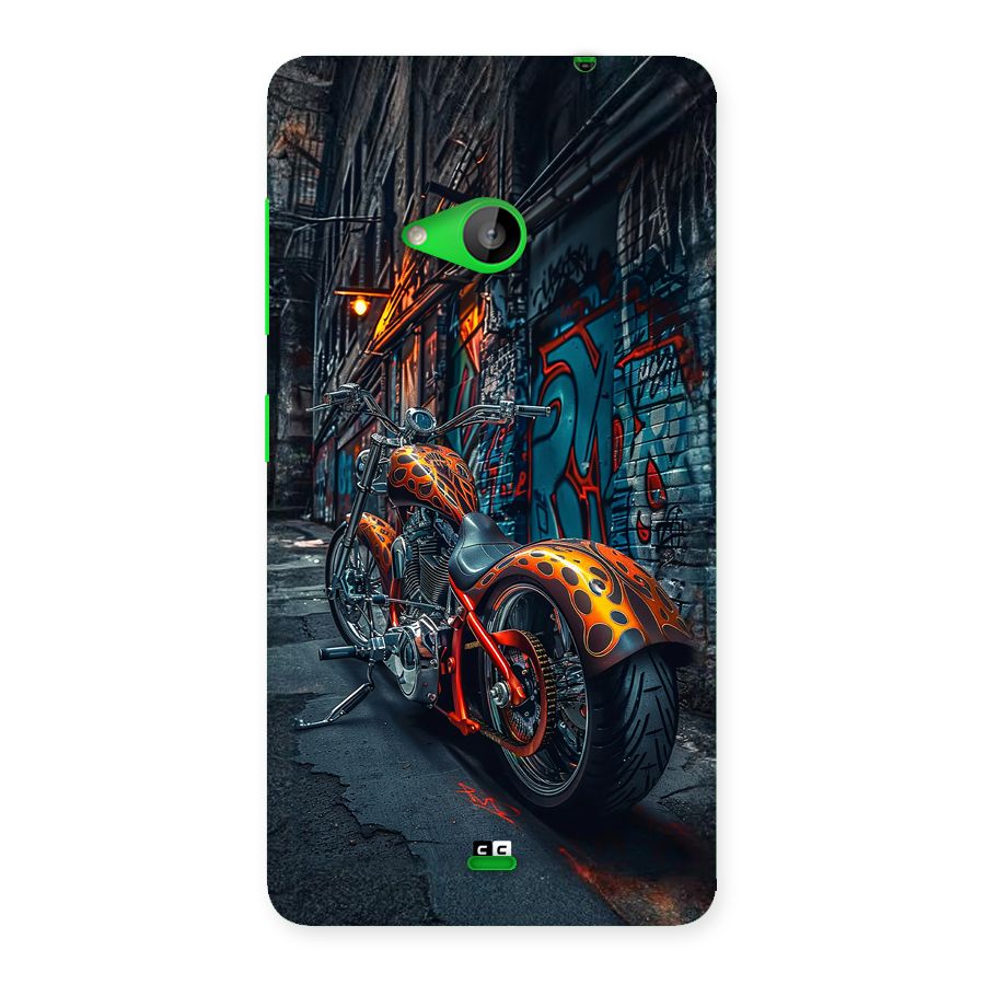 Orange Fatbike Back Case for Lumia 535