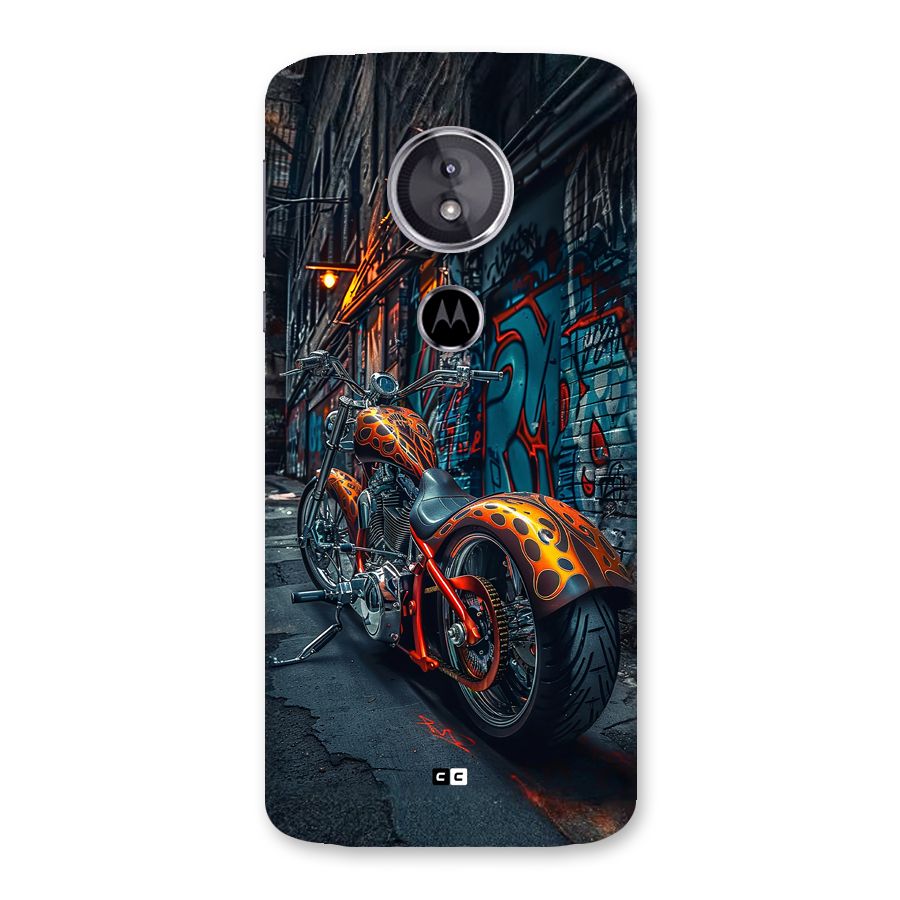 Orange Fatbike Back Case for Moto E5