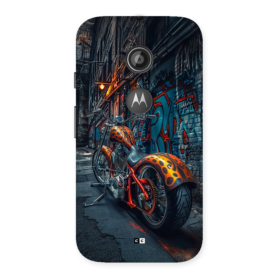 Orange Fatbike Back Case for Moto E 2nd Gen