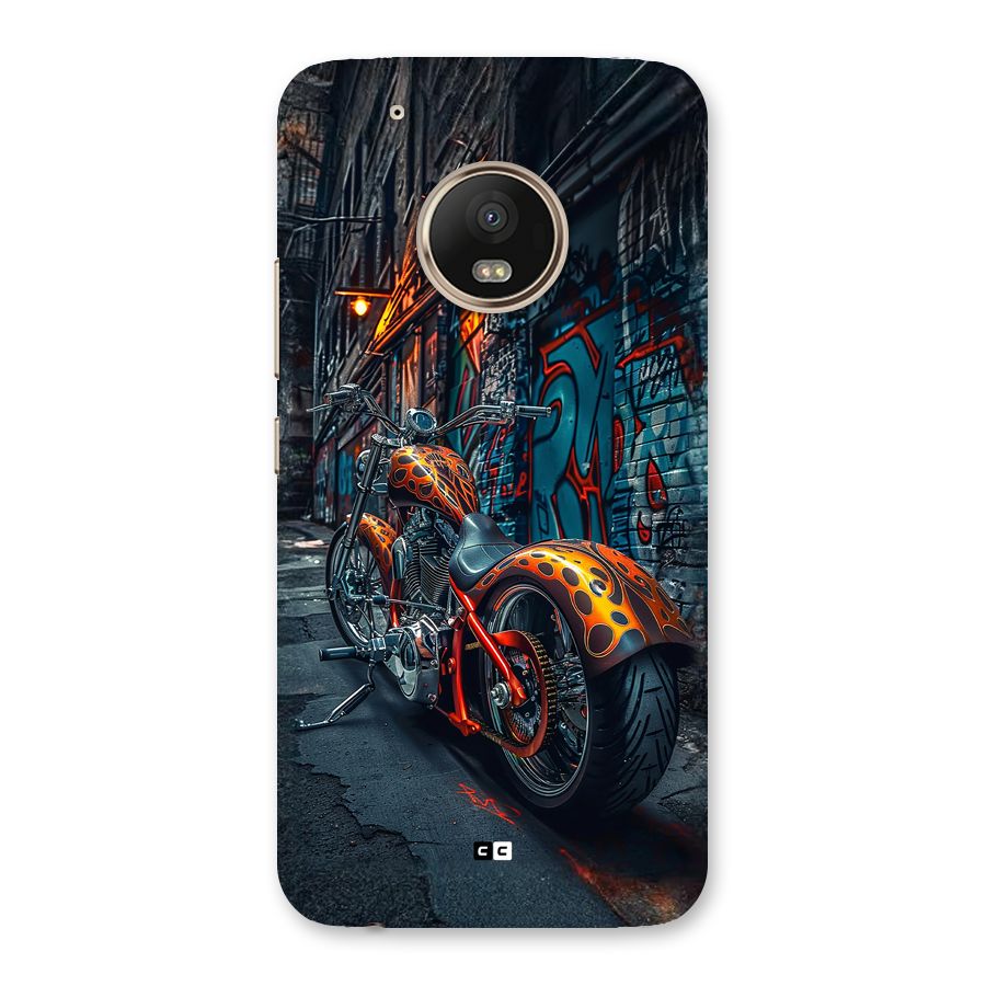 Orange Fatbike Back Case for Moto G5 Plus