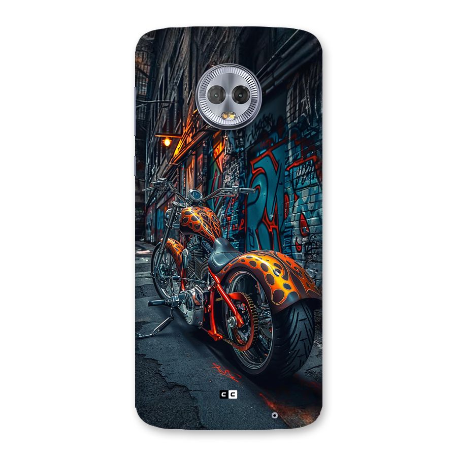 Orange Fatbike Back Case for Moto G6 Plus