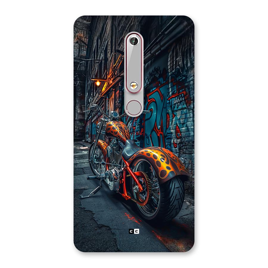 Orange Fatbike Back Case for Nokia 6.1
