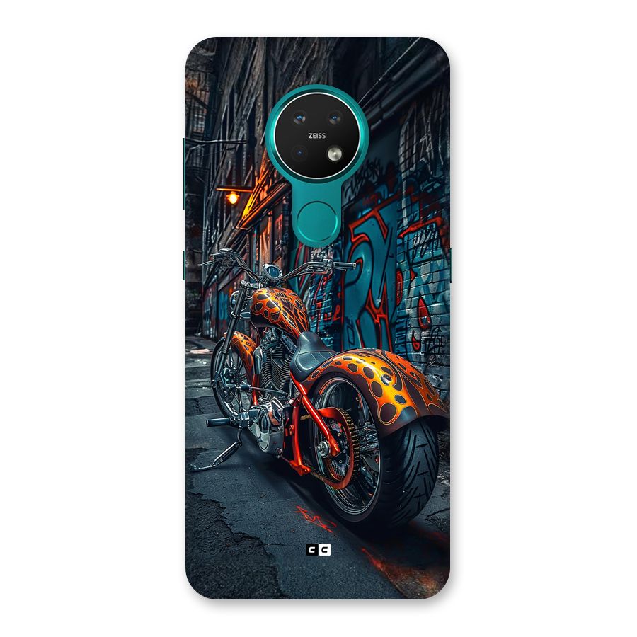 Orange Fatbike Back Case for Nokia 7.2