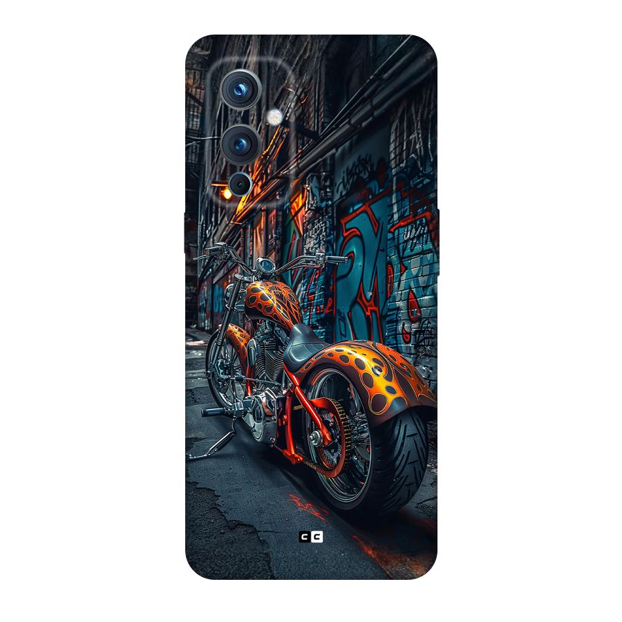 Orange Fatbike Back Case for OnePlus 9