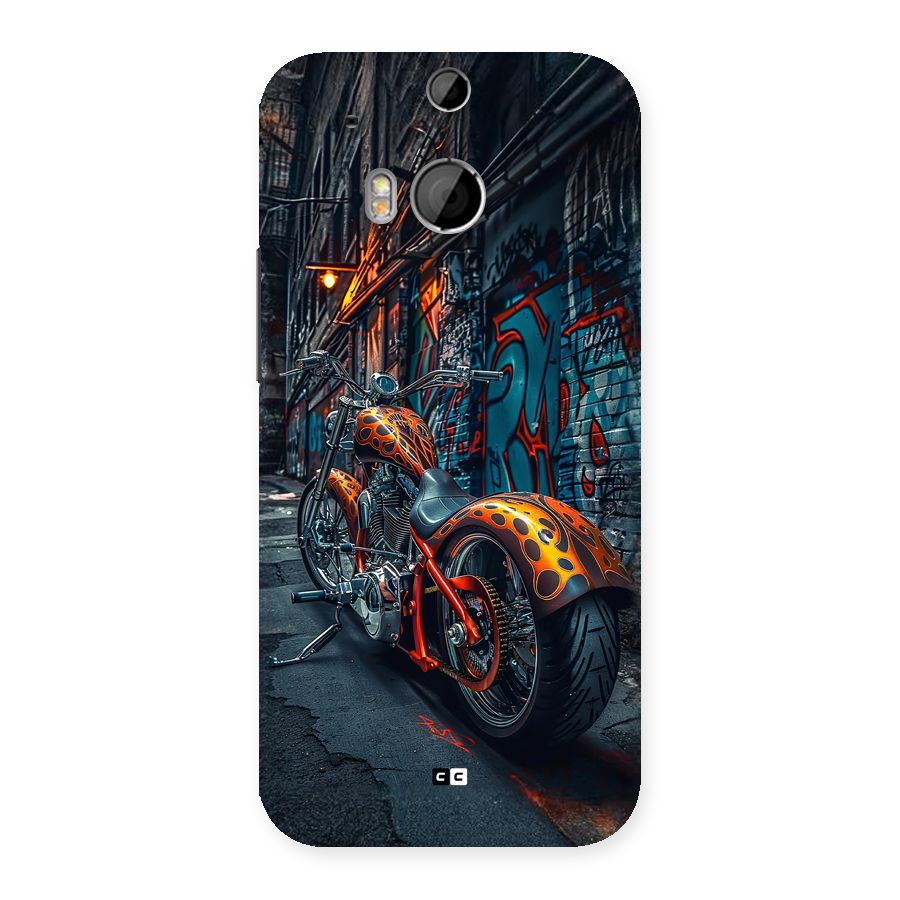 Orange Fatbike Back Case for One M8