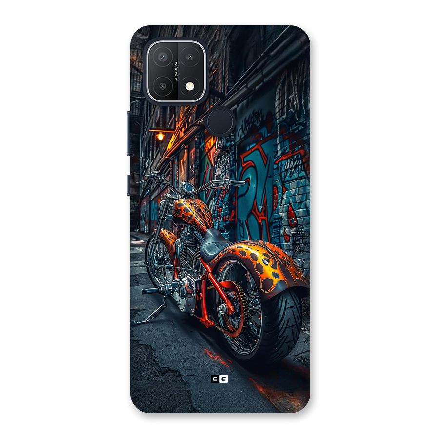 Orange Fatbike Back Case for Oppo A15