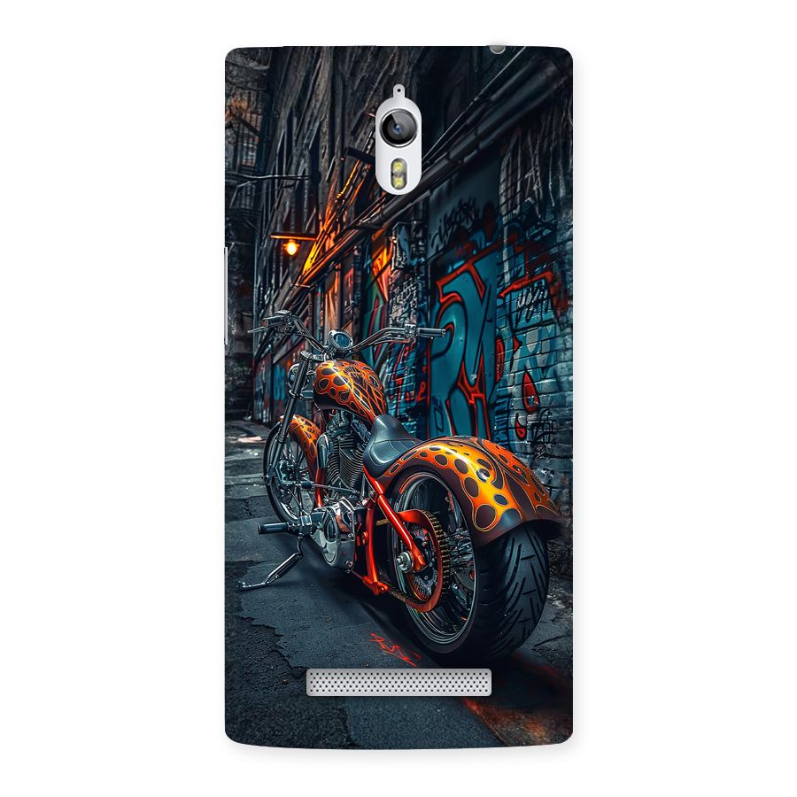 Orange Fatbike Back Case for Oppo Find 7