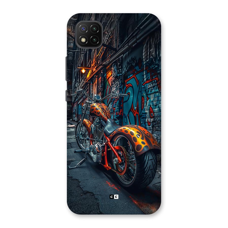 Orange Fatbike Back Case for Poco C3