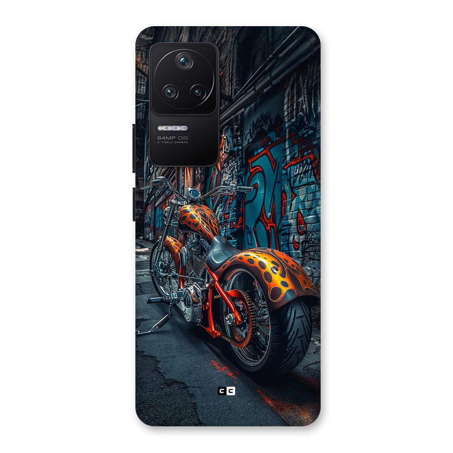 Orange Fatbike Back Case for Poco F4 5G