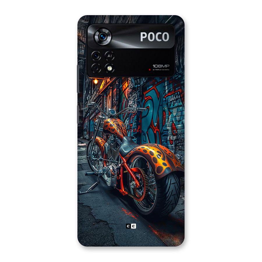Orange Fatbike Back Case for Poco X4 Pro 5G