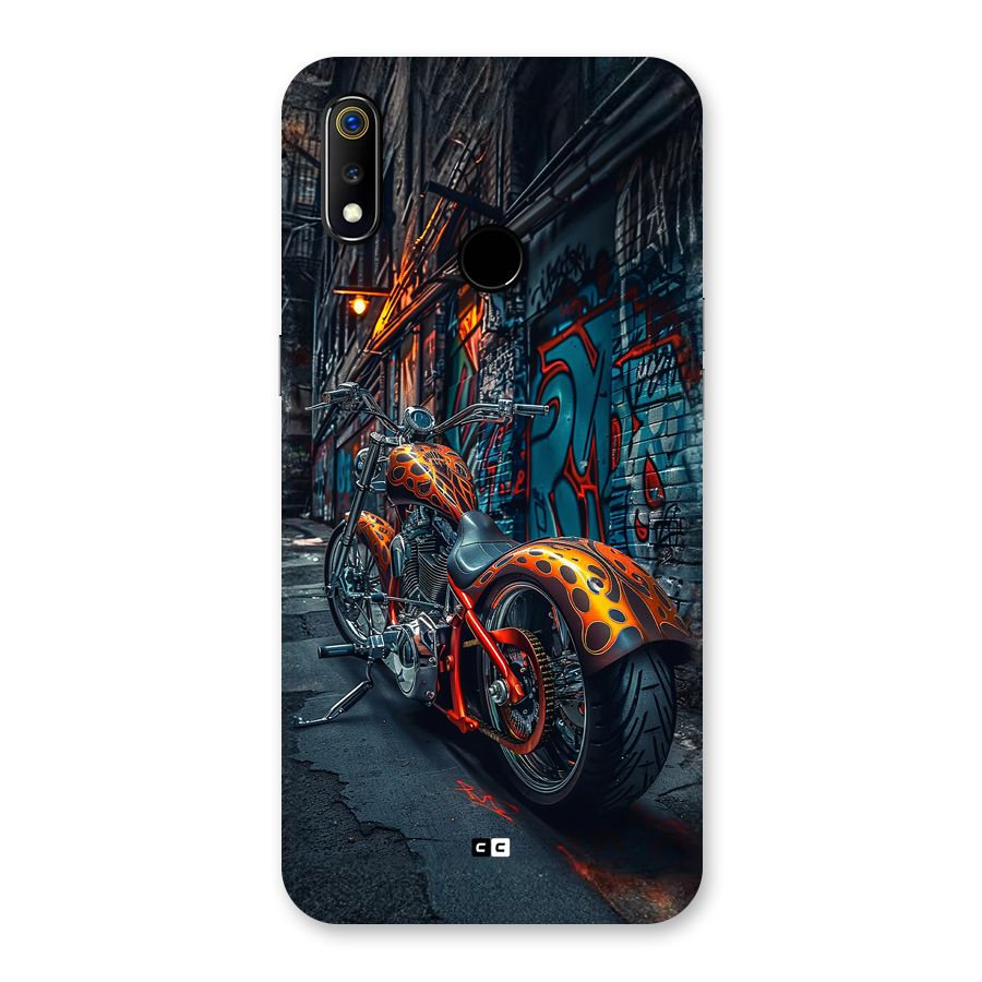 Orange Fatbike Back Case for Realme 3
