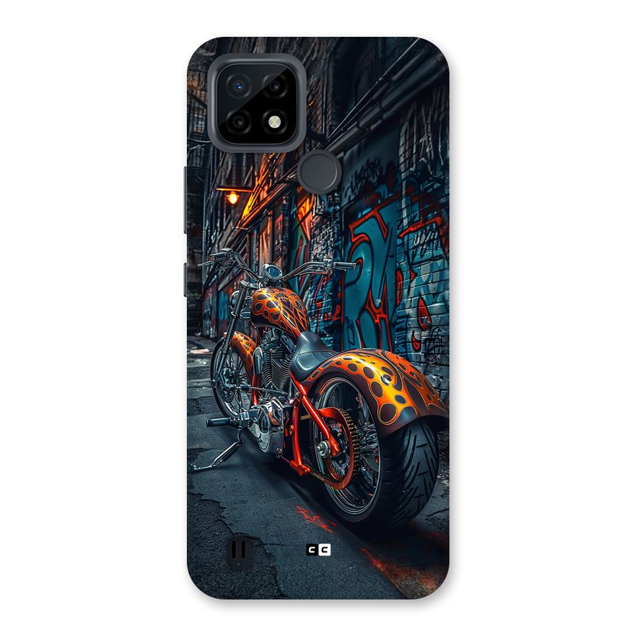 Orange Fatbike Back Case for Realme C21