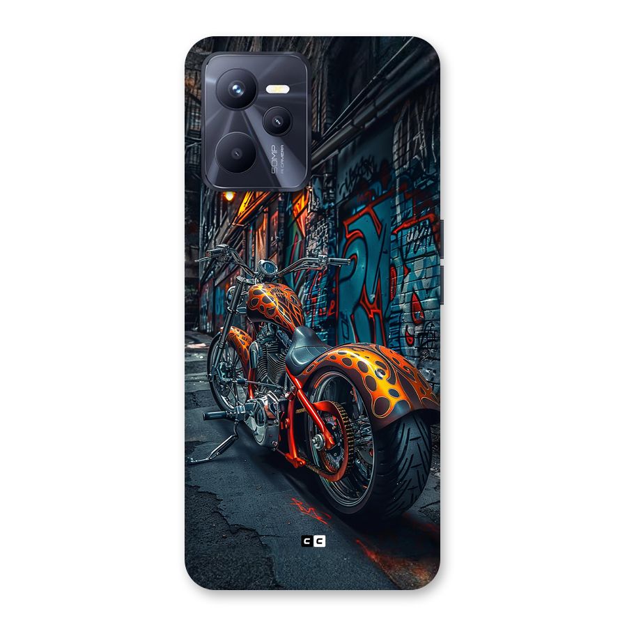 Orange Fatbike Back Case for Realme C35