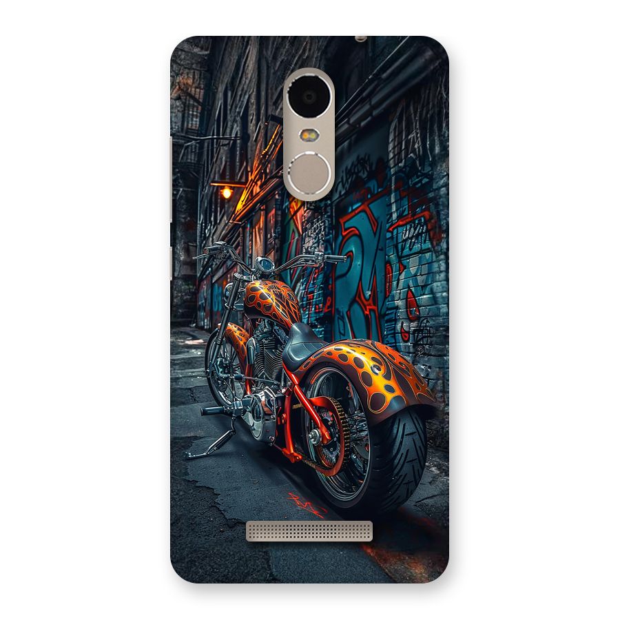 Orange Fatbike Back Case for Redmi Note 3