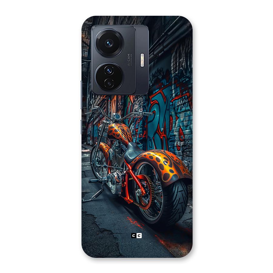 Orange Fatbike Back Case for Vivo T1 Pro