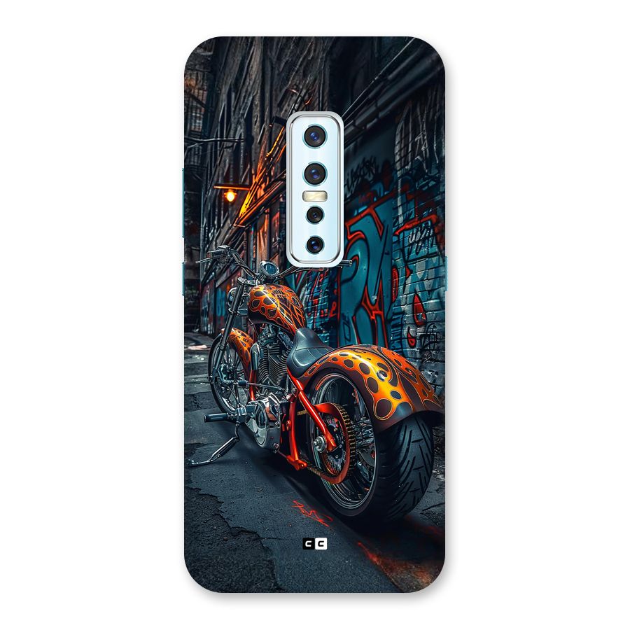 Orange Fatbike Back Case for Vivo V17 Pro