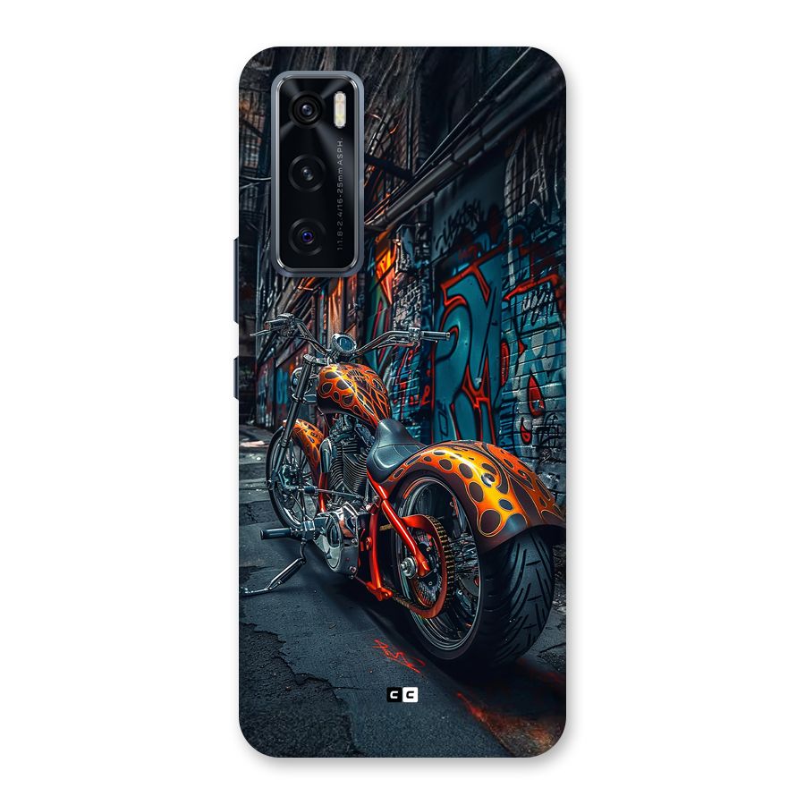 Orange Fatbike Back Case for Vivo V20 SE