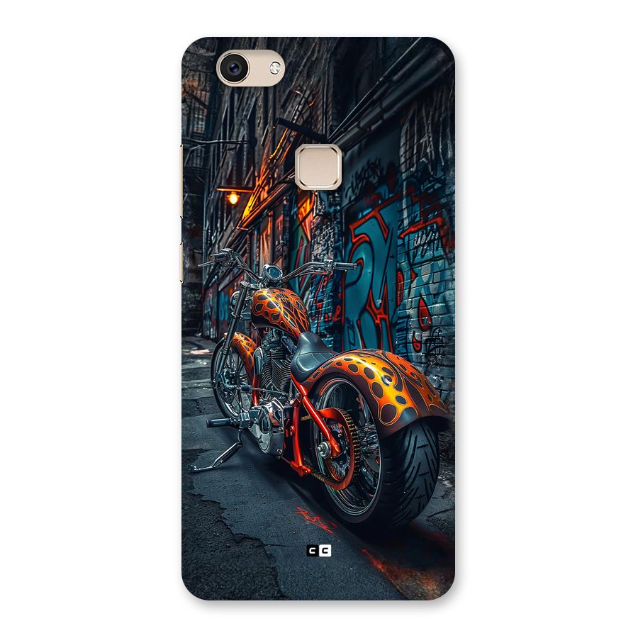 Orange Fatbike Back Case for Vivo V7