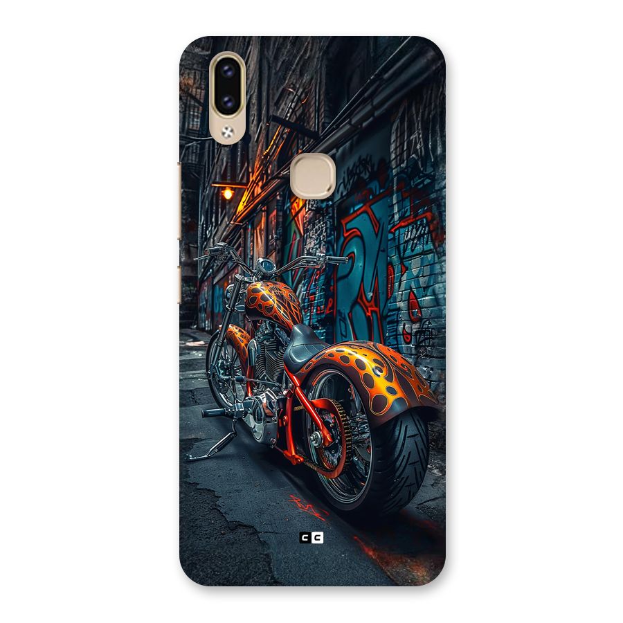 Orange Fatbike Back Case for Vivo V9 Youth