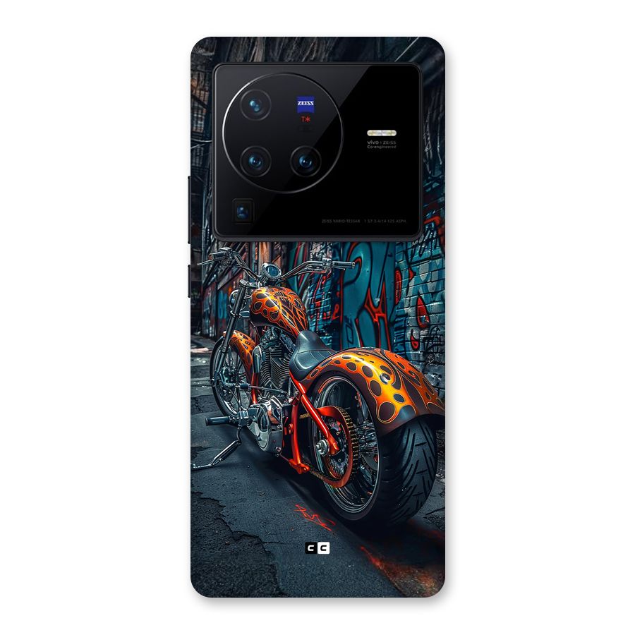 Orange Fatbike Back Case for Vivo X80 Pro